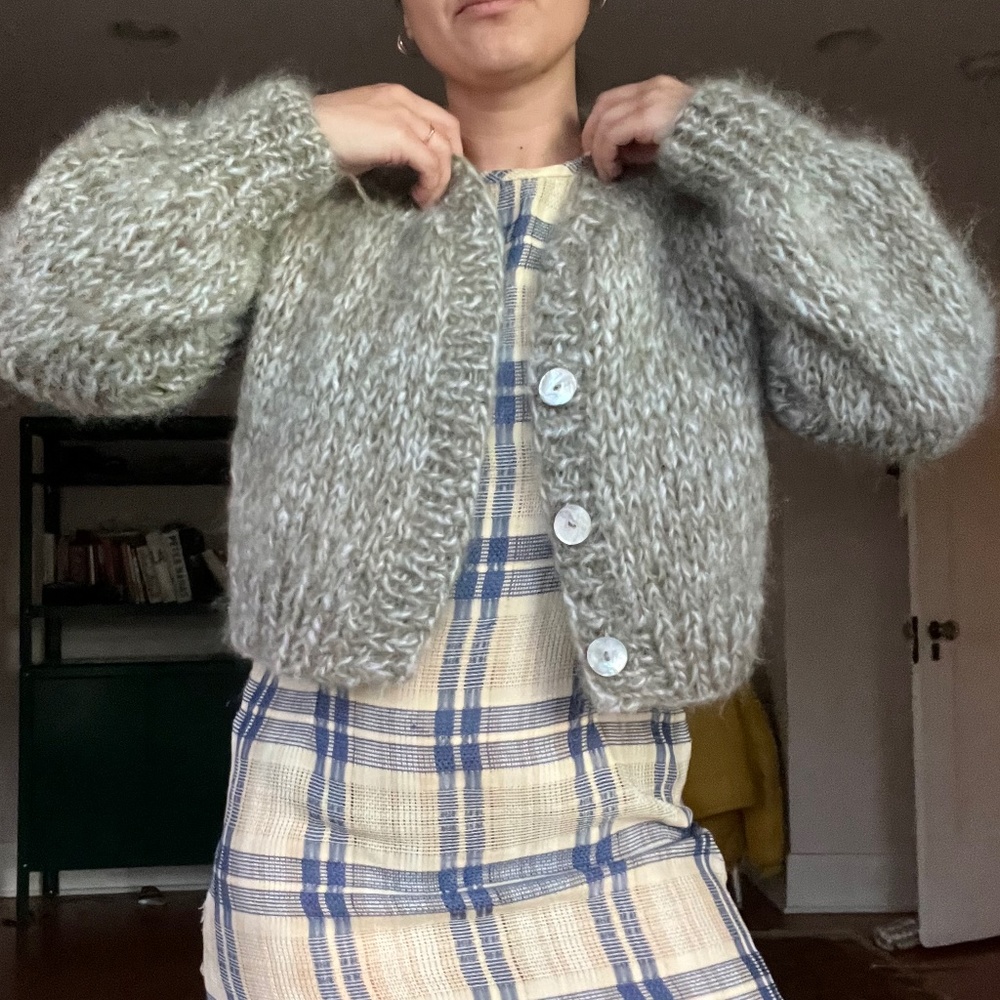 Handmade Knits 100% NZ mohair wool.